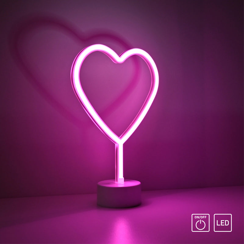 Aplica Paul Neuhaus NEON-HERZ LED Roz