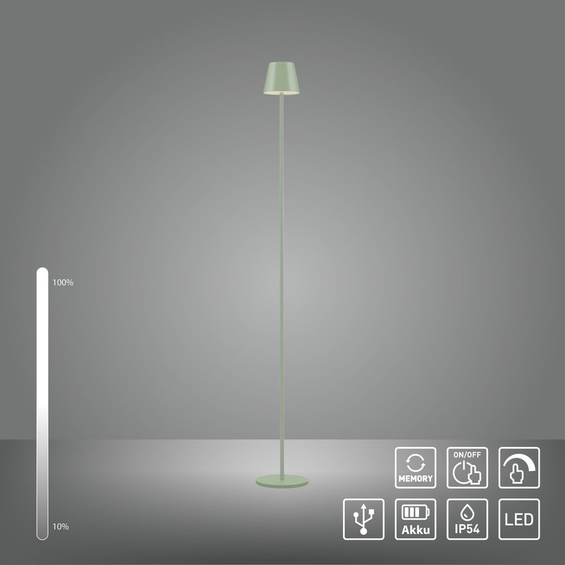 Lampa Exterior Paul Neuhaus EURIA LED Verde