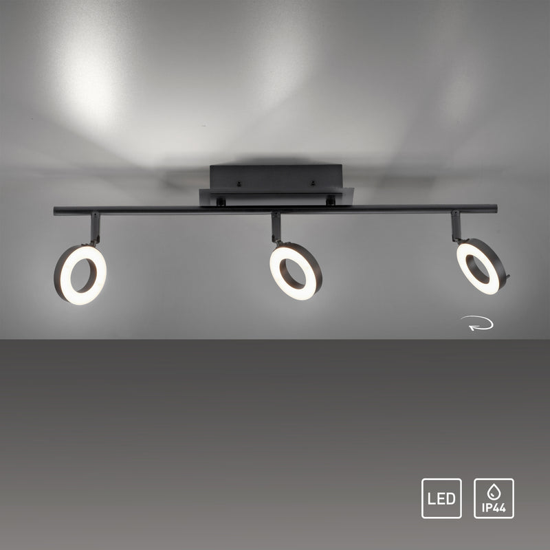 Plafoniera Paul Neuhaus SILEDA 3xLED Negru