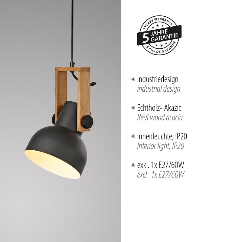 Lustra Paul Neuhaus CUP 2.0 1xE27 Negru