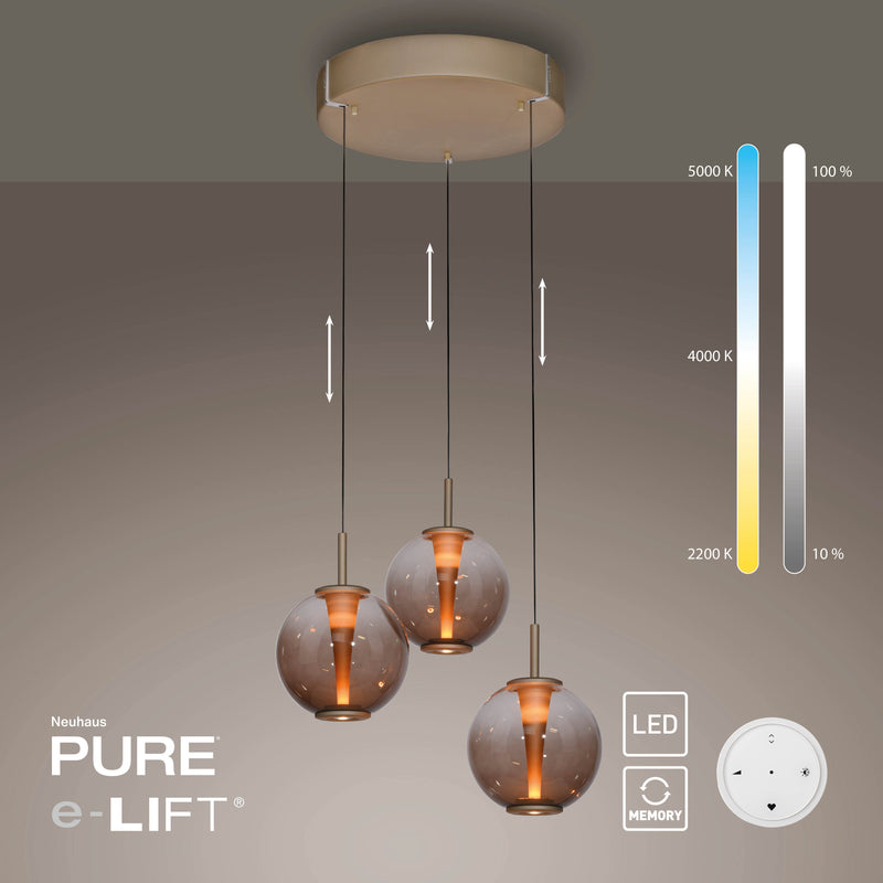 Lustra Paul Neuhaus PURE E-INFINITY 3xLED Maro