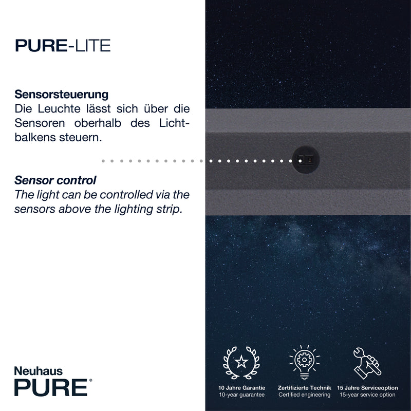Lustra Paul Neuhaus PURE-LITE LED Antracit