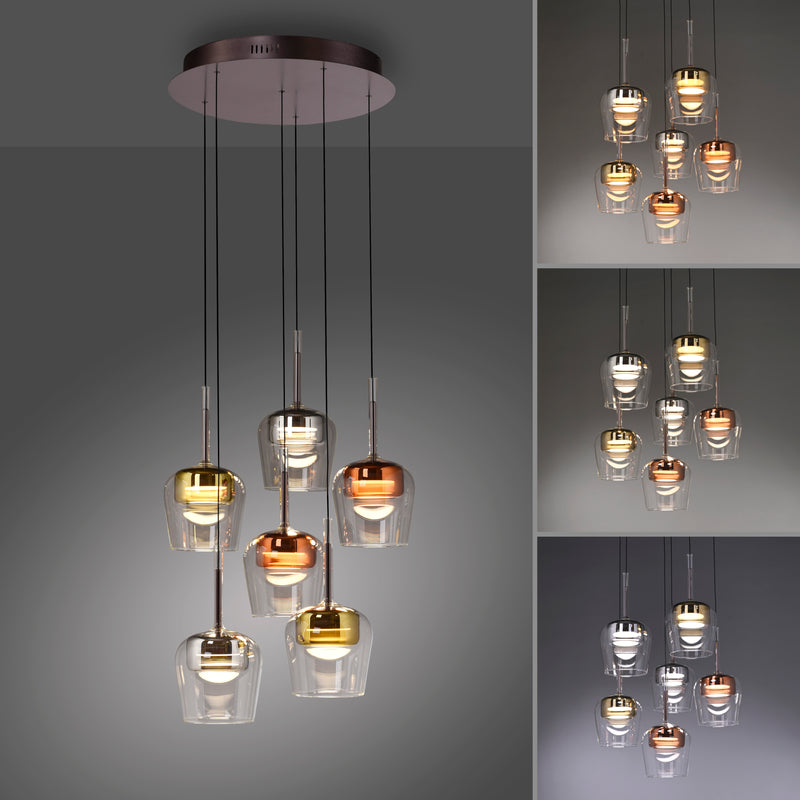 Lustra Paul Neuhaus Q-KON 6xLED Multicolor