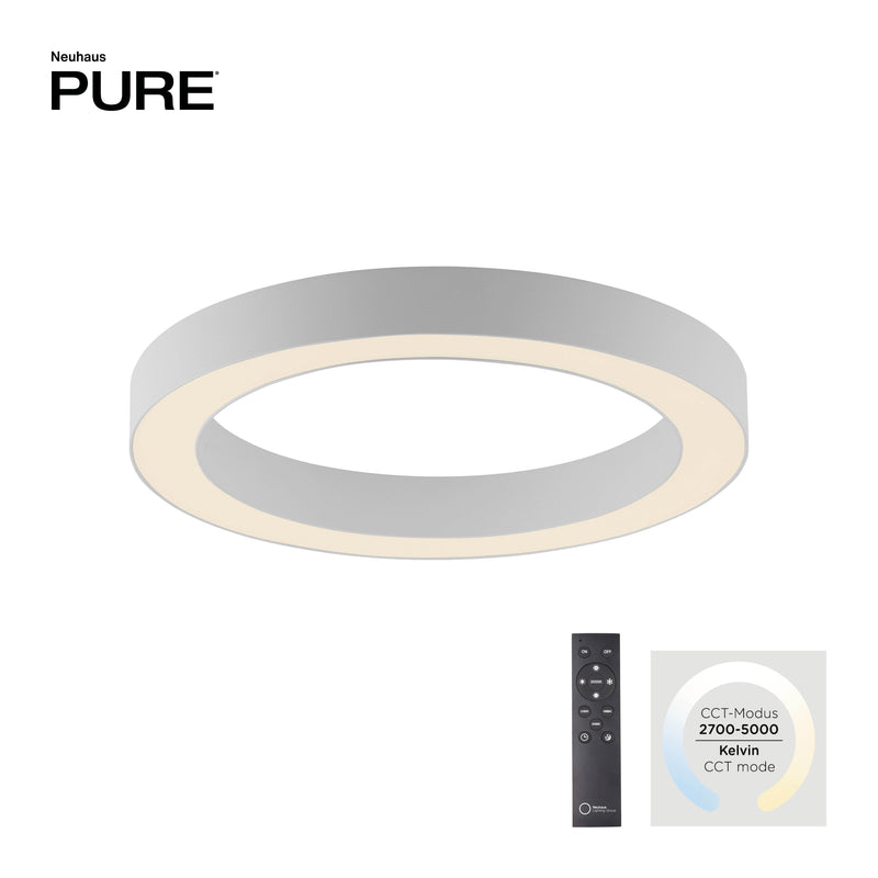 Plafoniera Paul Neuhaus PURE LINES ROUND LED Alb