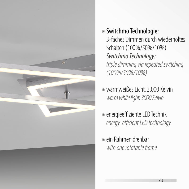 Plafoniera Paul Neuhaus IVEN LED Argintiu