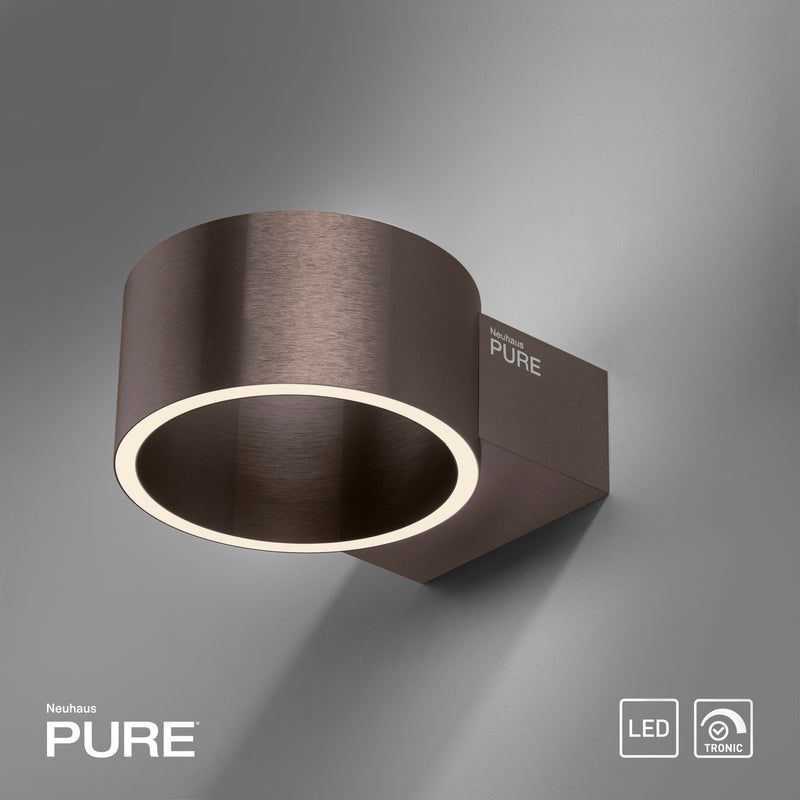 Aplica Paul Neuhaus PURE CLIPSE 2xLED Bronz Metalic