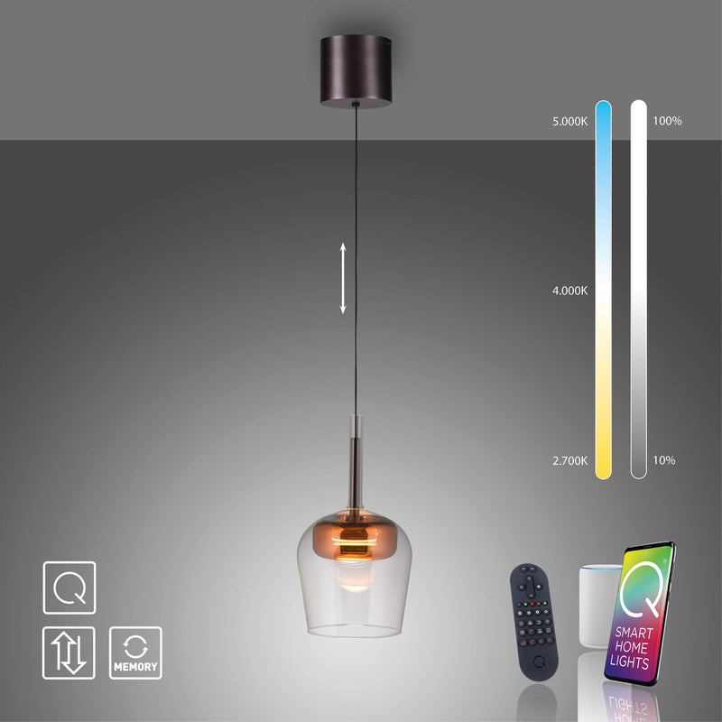 Lustra Paul Neuhaus Q-KON LED Cupru