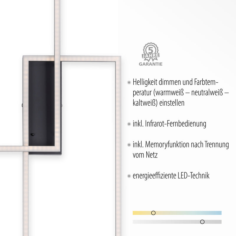 Plafoniera Paul Neuhaus IVEN 2xLED Negru