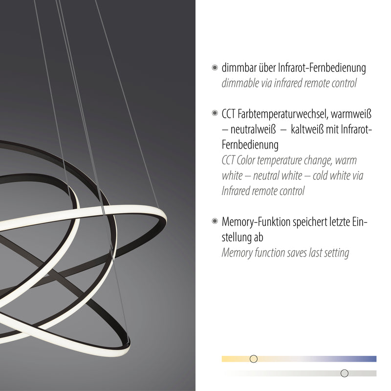 Lustra Paul Neuhaus TESSARA LED Antracit