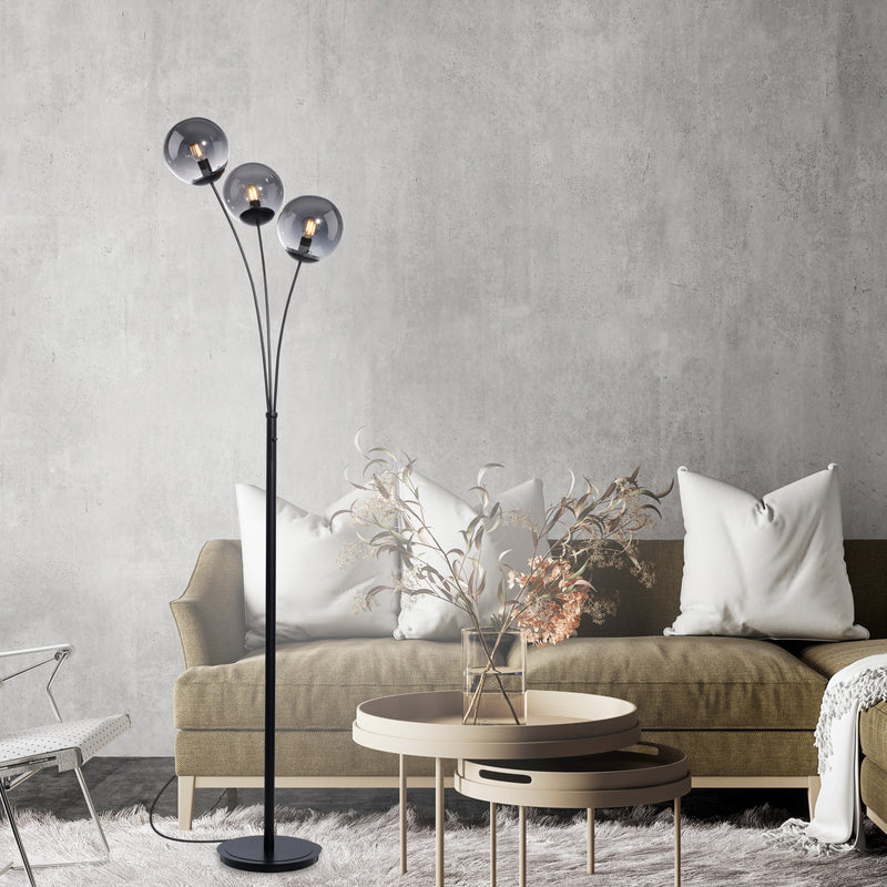 Lampadar Paul Neuhaus BIG WIDOW 3xE14 Negru