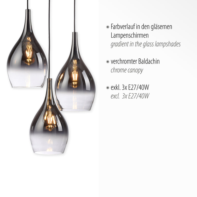 Lustra Paul Neuhaus PILUA 3xE27 Crom