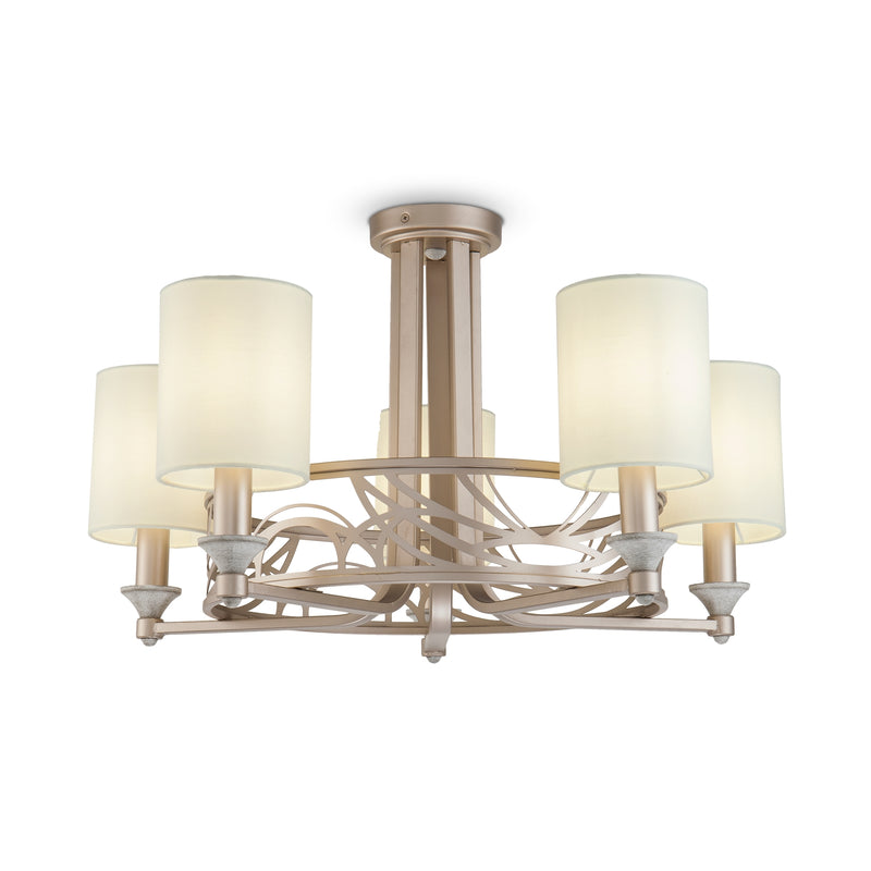Lustra Living Maytoni Classic Vittoria Crem/Auriu, 5XE14