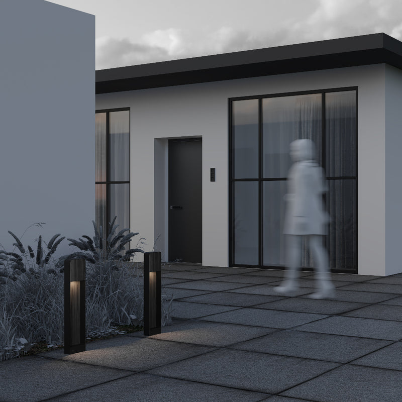 Lampa exterior Outdoor Black Wood