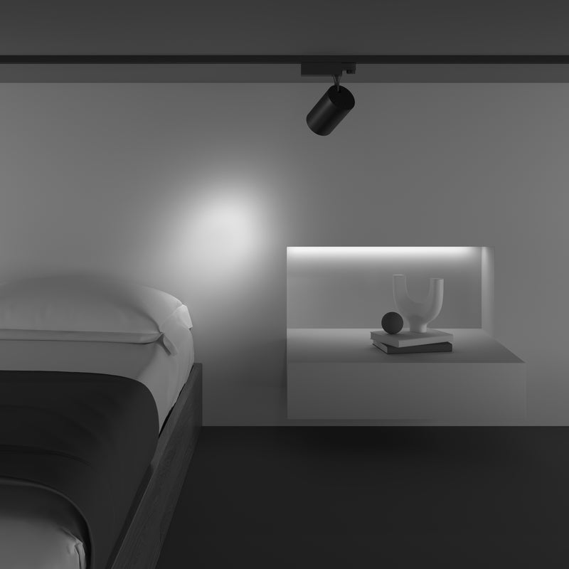 Proiector LED pentru sina cu 3 faze, Trinity Maytoni Technical Vuoro Negru