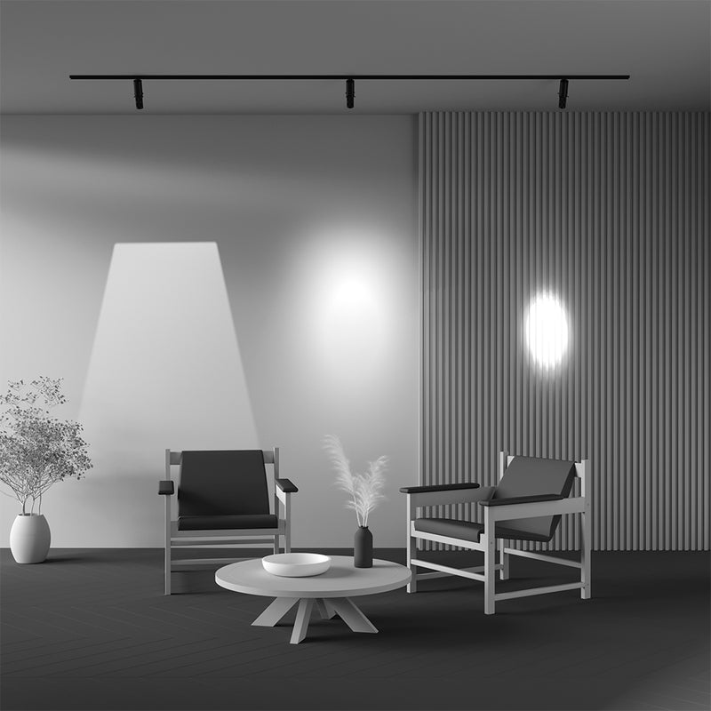 Proiector LED pentru sina magnetica Exility Maytoni Technical Gala, Negru, LED 10W, 290lm Dimabil