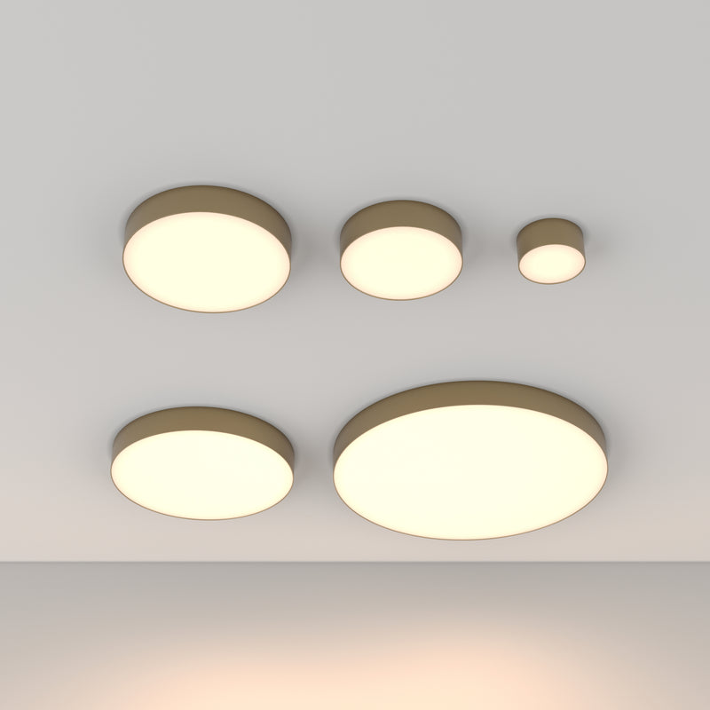 Lampa de tavan LED Maytoni Technical Zon, Auriu mat, LED 36W, 2220lm 3000K