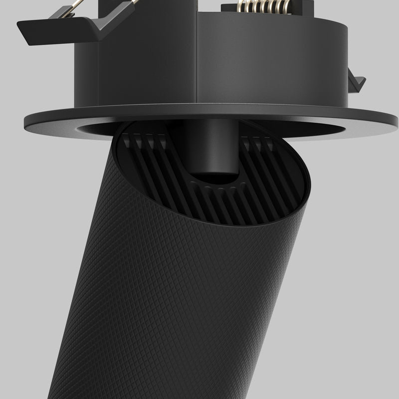 Lampa de Tavan Incastrata, Reglabila Maytoni Technical Artisan, Negru, GU10 10W