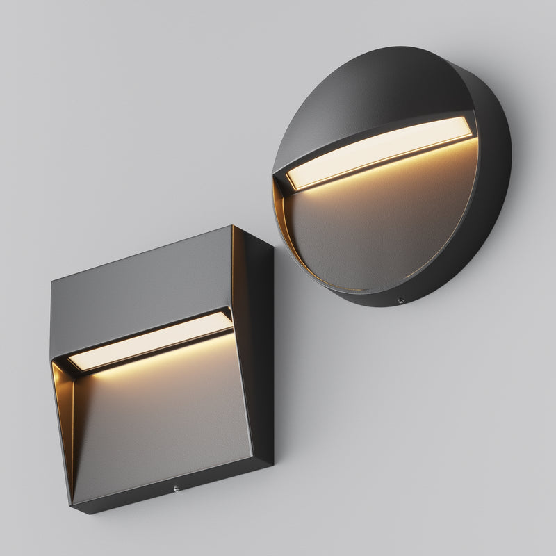 Lampa pentru iluminat scari Maytoni Outdoor Mane, Negru, LED 3W, 100lm 3000K