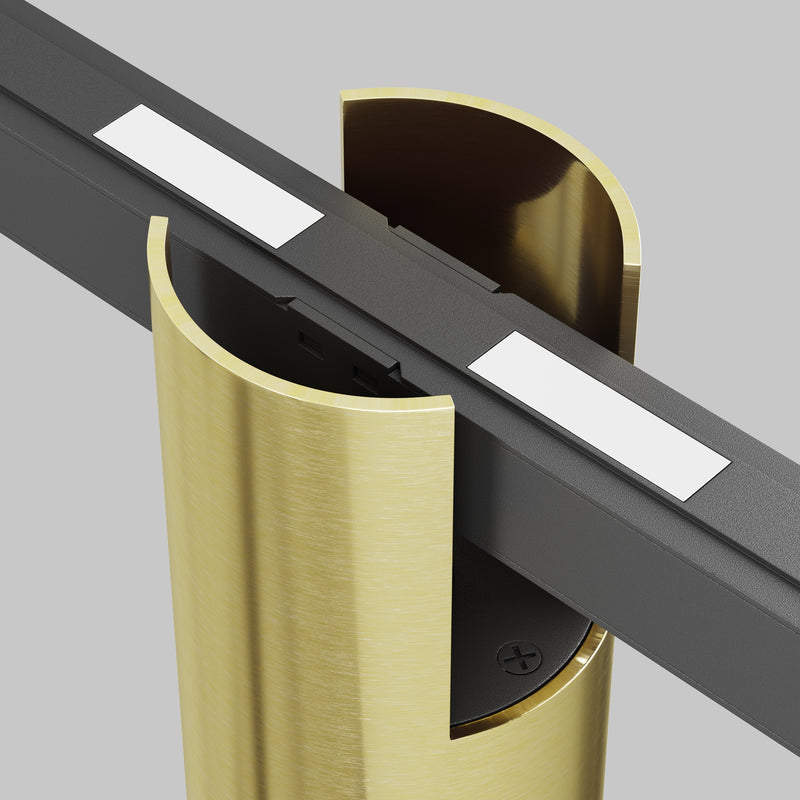 Corp iluminat pe sina Sistem Magnetic 23mm EXILITY Negru