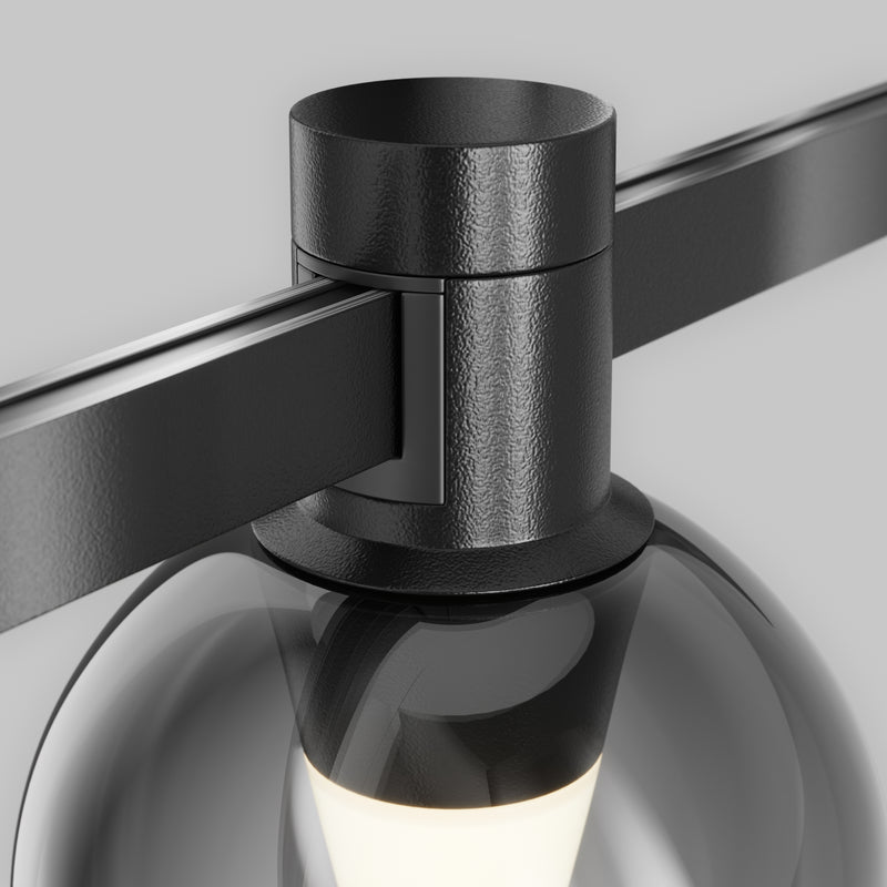Corp iluminat pe sina Sistem Magnetic Modular FLARITY Negru