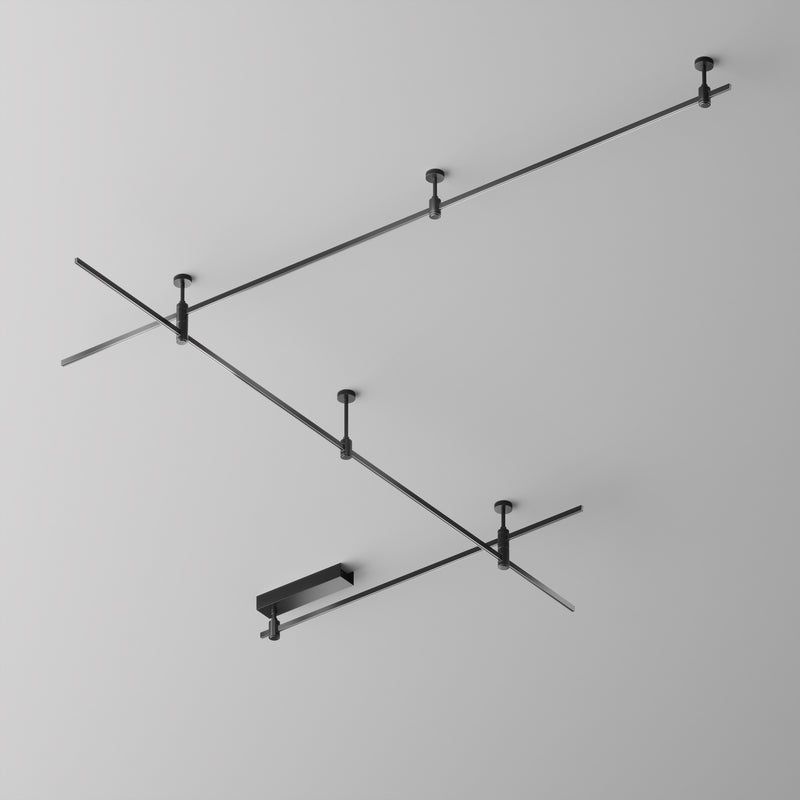 Corp iluminat pe sina Sistem Magnetic Modular FLARITY Negru