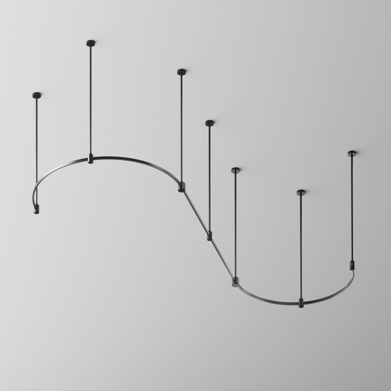 Corp iluminat pe sina Sistem Magnetic Modular FLARITY Negru