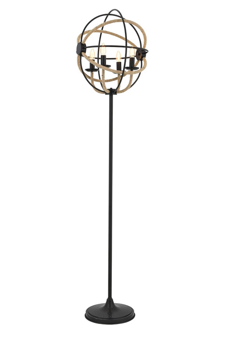 Lampadar stil modern, din metal, culoare negru – LM-1551-4BSY