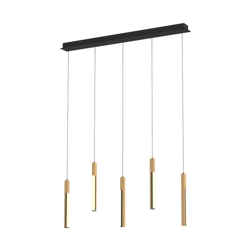 Lampa suspendată MD4768-5-3BMT LED 25W 2900LM 3000K W8 L88 H150 metal corp negru