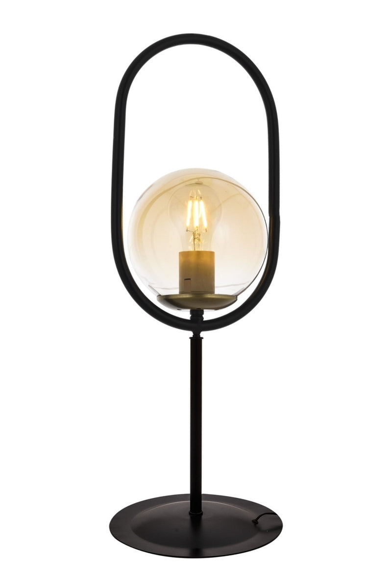 Veioza stil modern, din metal, culoare negru