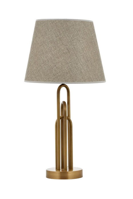 Lampă de birou Avonni ML-9134-1E, finisaj antichizat, , 1xE27, metal și textil, design vintage elegant