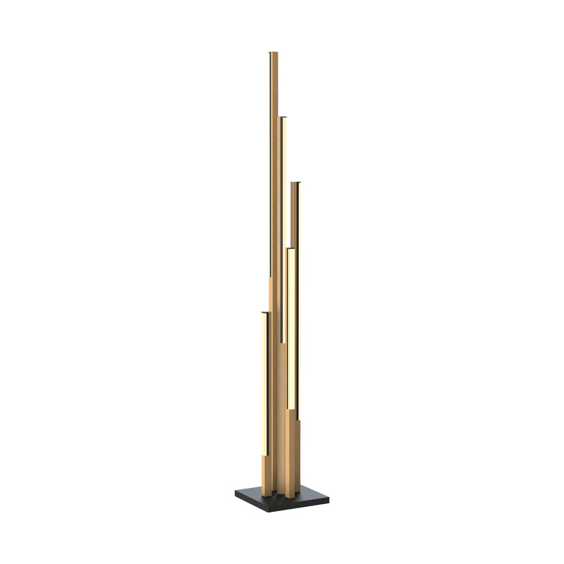 Lampadar Eliot ML4980-5-3BMT LED 21W 2350LM 3000K W23 L23 H140 metal negru si corp lemn