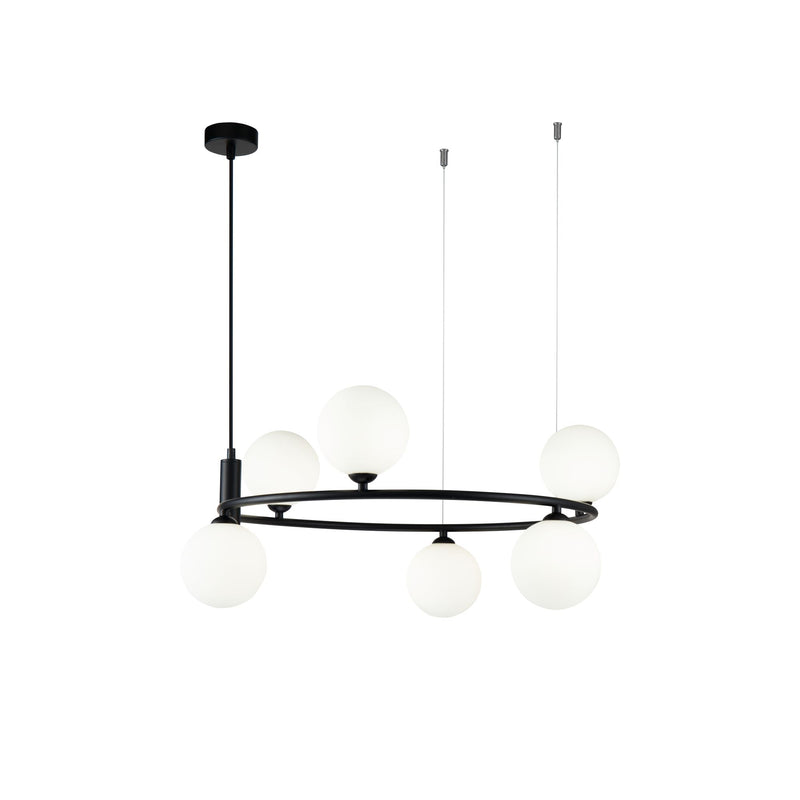 Lustra Living Maytoni Ring Negru, 6XG9