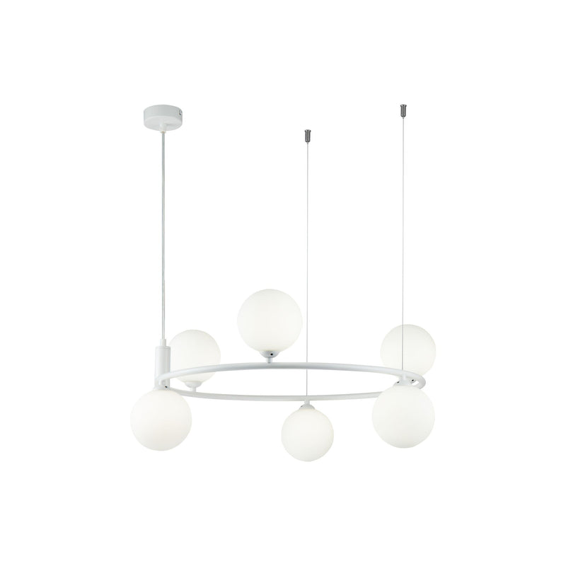 Lustra Living Maytoni Ring Alb, 6XG9