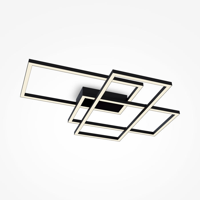 Plafoniera LED Maytoni Rida MOD016CL-L80BK, 78W, Negru, 2900 lm, 3000–4000K