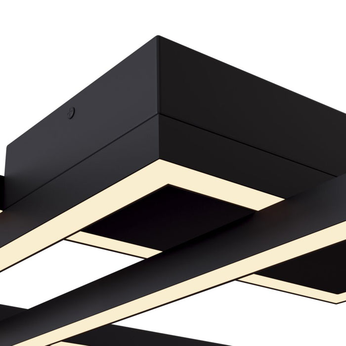 Plafoniera LED Maytoni Rida MOD016CL-L80BK, 78W, Negru, 2900 lm, 3000–4000K
