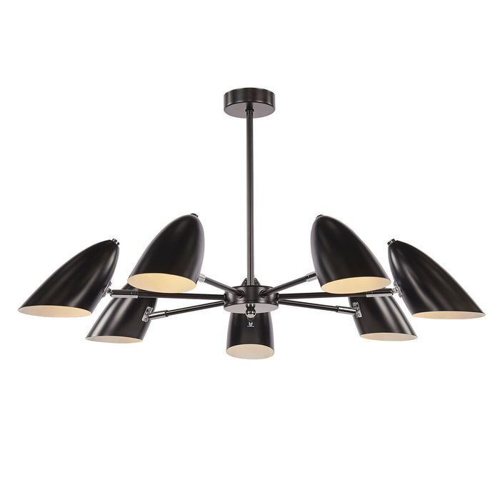 Lustra Maytoni Modern Aida, Negru, E14 40W   MOD033PL-07B