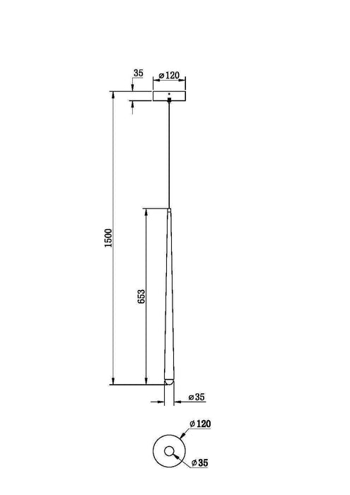 Lustra LED Maytoni Modern Cascade, Alama, LED 6W, 700lm  MOD132PL-L6BSK