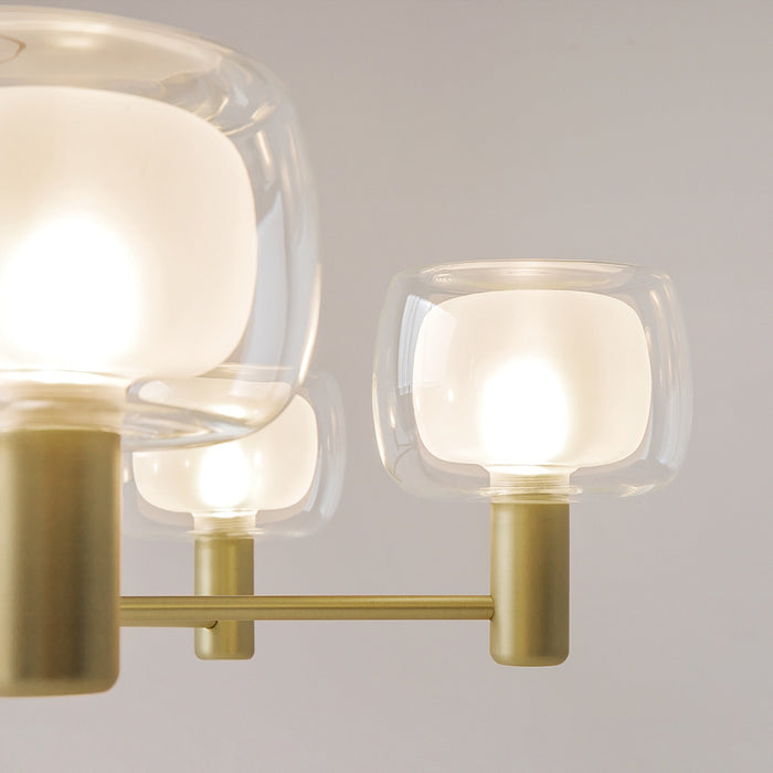 Lustra Living Maytoni Modern Vision Auriu, 6XE14, MOD411PL-06G