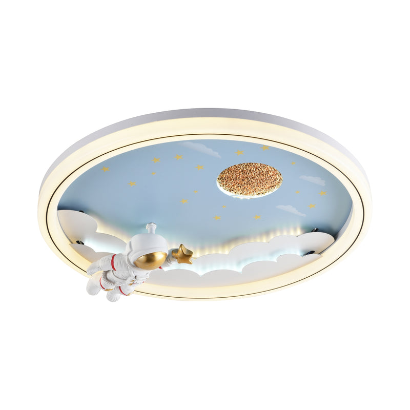 Plafoniera LED Focus 2 MX4020-1DWD LED 42W 4900LM 3000K/5700K Ø47 H15 metal si plastic corp alb