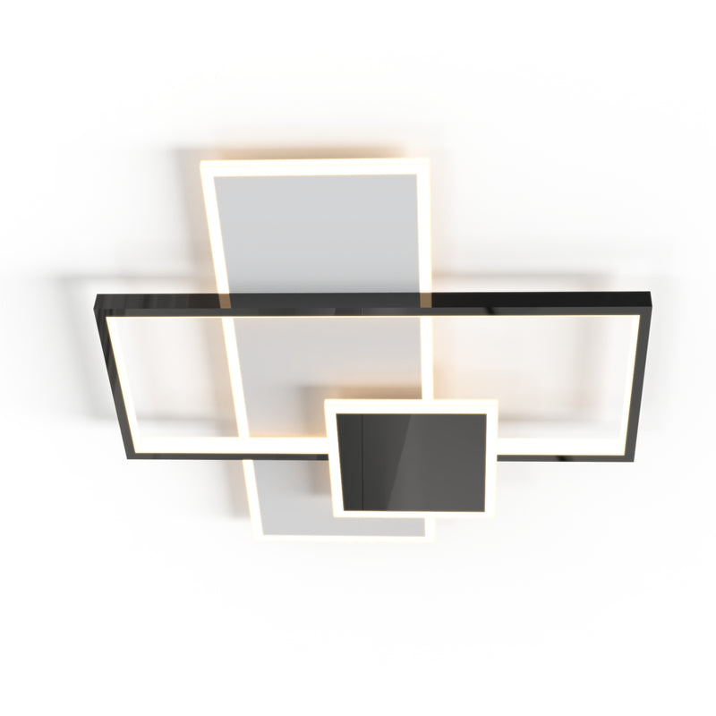 Plafoniera LED Salo MX4463-3-3WBT LED 46W 5400LM 3000K W48 L50 H7,5 metal si plastic negru, corp alb