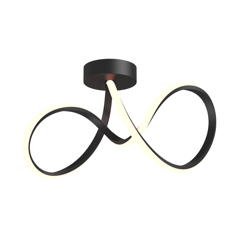 Plafoniera Clint MX6347-1-3BT LED 26W 3000LM 3000K L41 W22 H26 corp metalic negru
