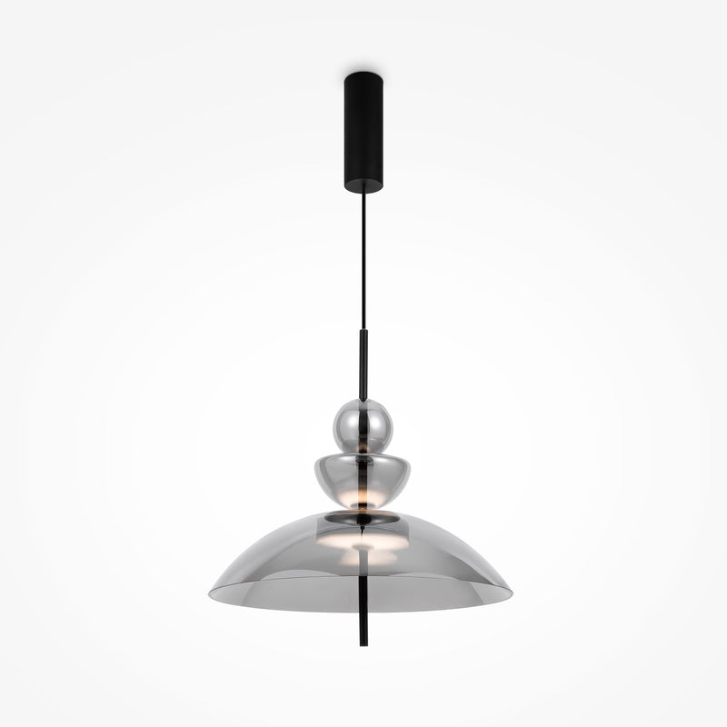 Lustra LED Maytoni Modern Bangkok, Negru, LED 12W, 1200lm 3000K