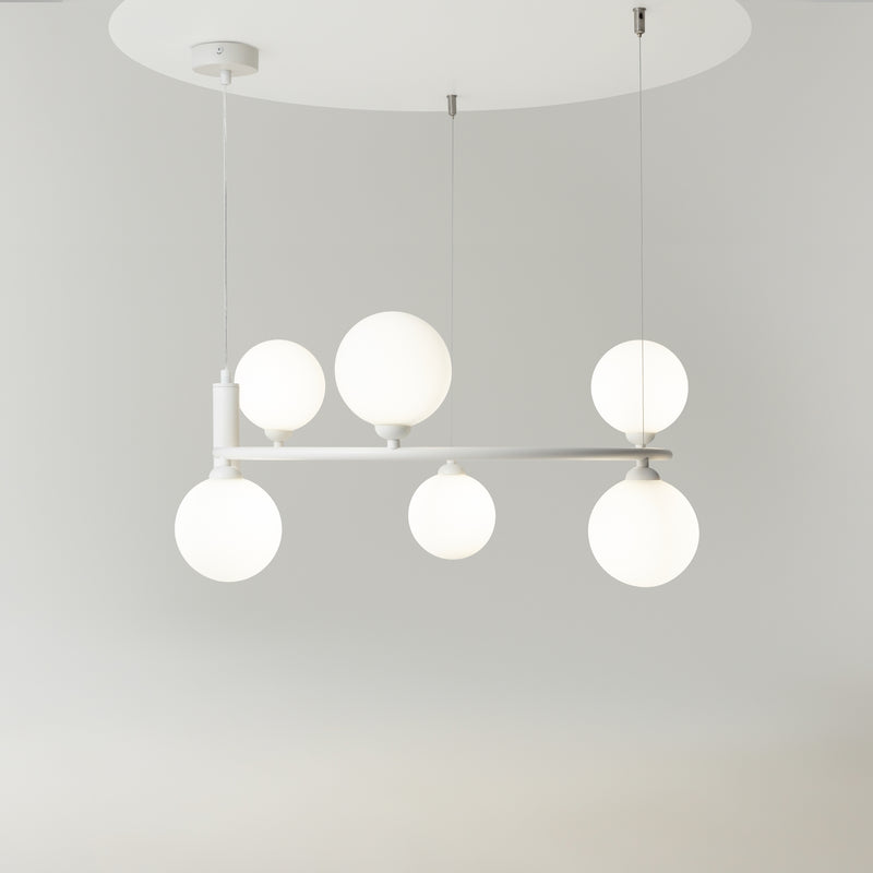 Lustra Living Maytoni Ring Alb, 6XG9
