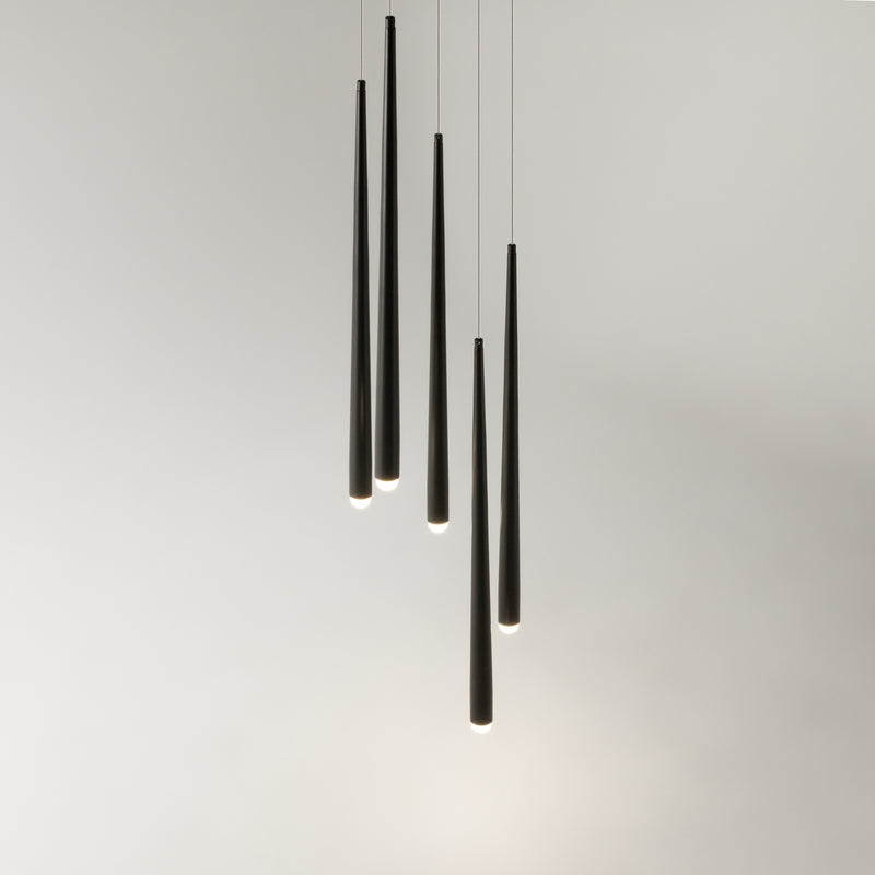Lustra LED Maytoni Cascade, Negru, LED 31W, 2400lm