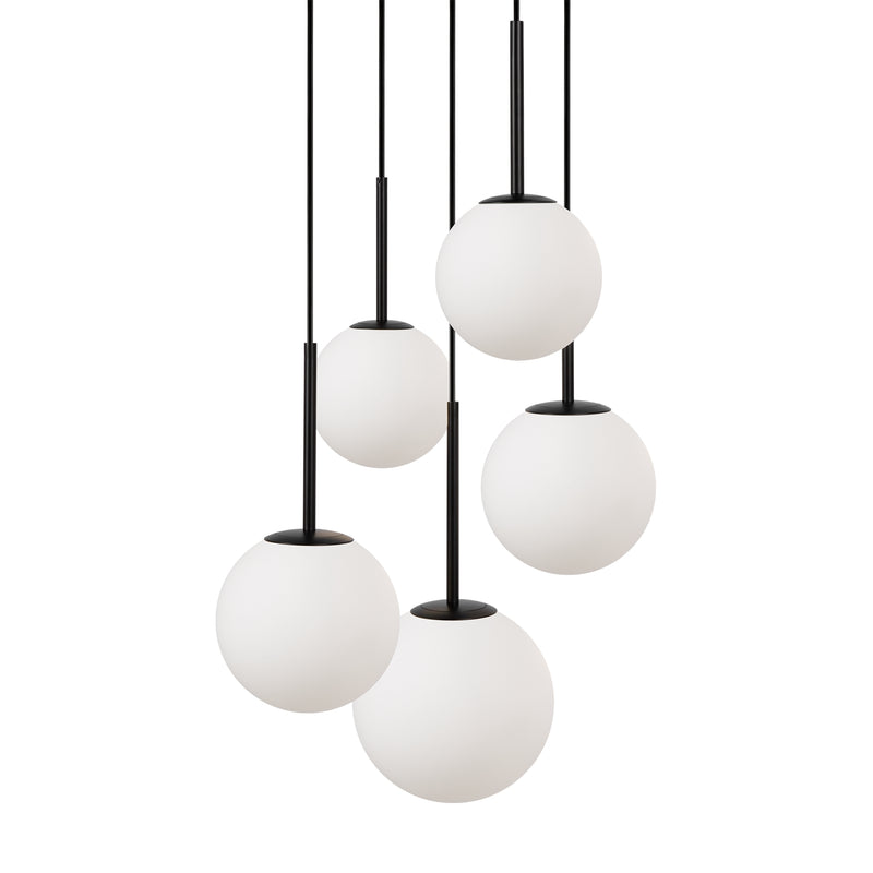Lustra Living Maytoni Basic form Negru mat, 5XE14