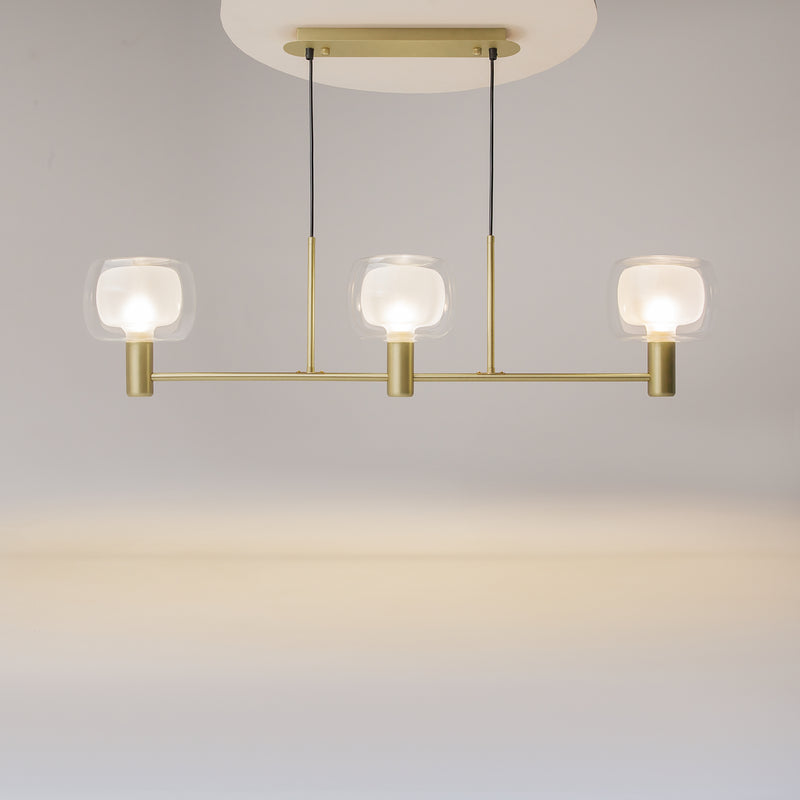 Lustra Living Maytoni Vision Auriu, 3XE14