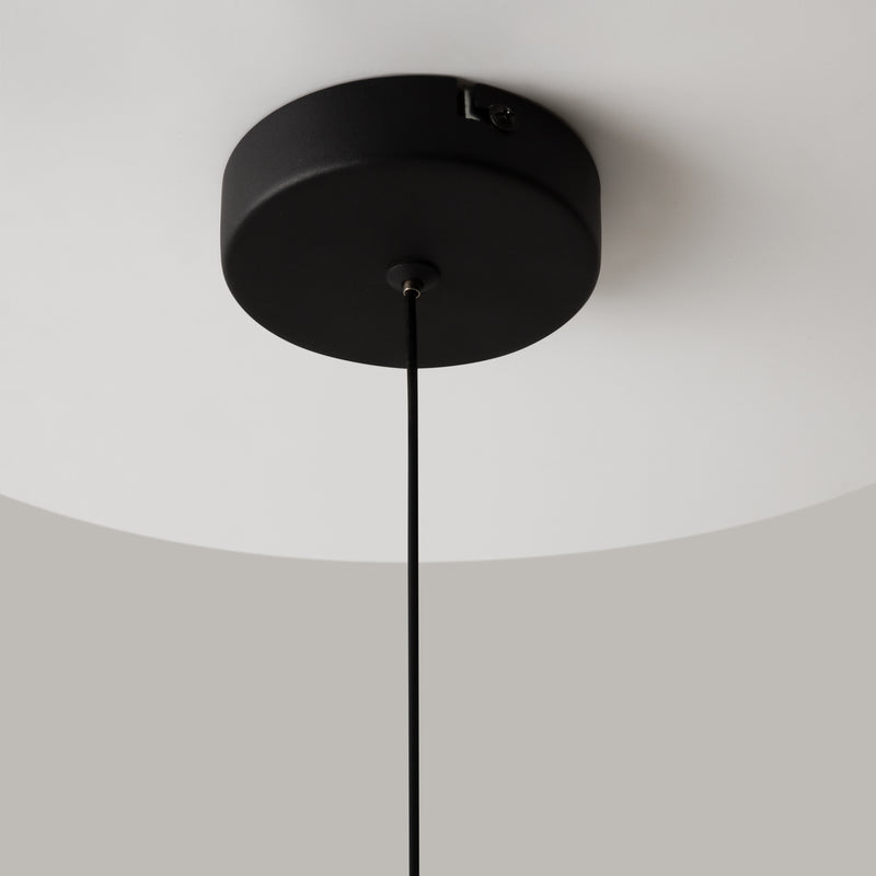 Pendul LED Maytoni Misterio Ø180 cm, sticlă multicolor, 6W, 2700K, negru