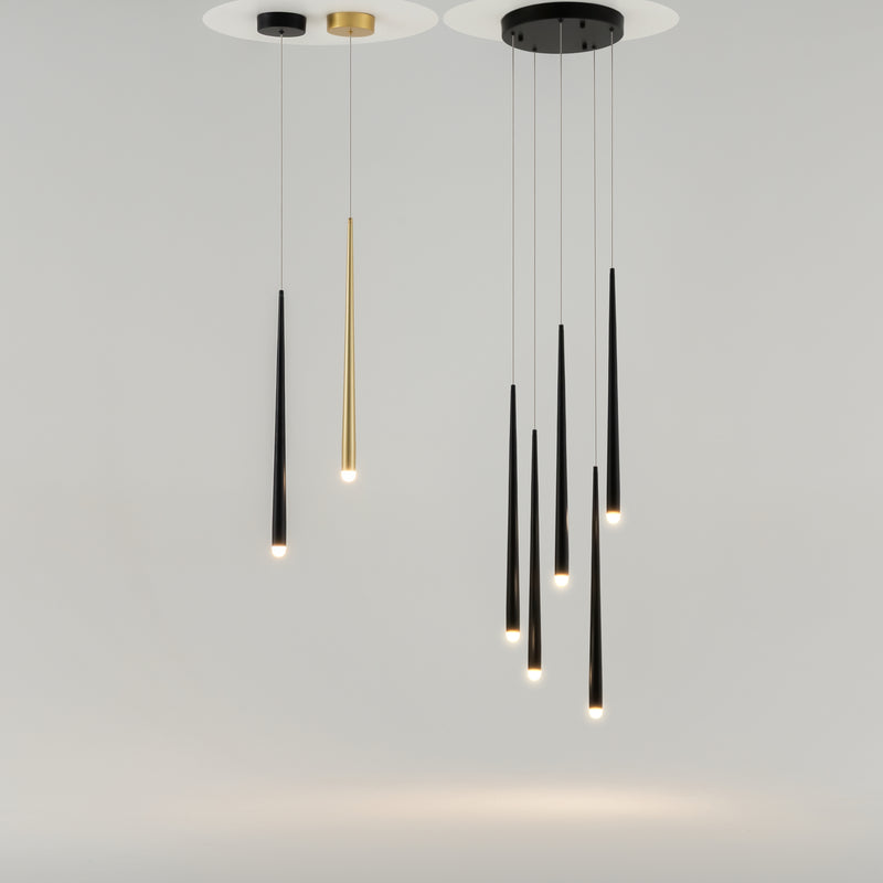 Lustra LED Maytoni Cascade, Negru, LED 31W, 2400lm