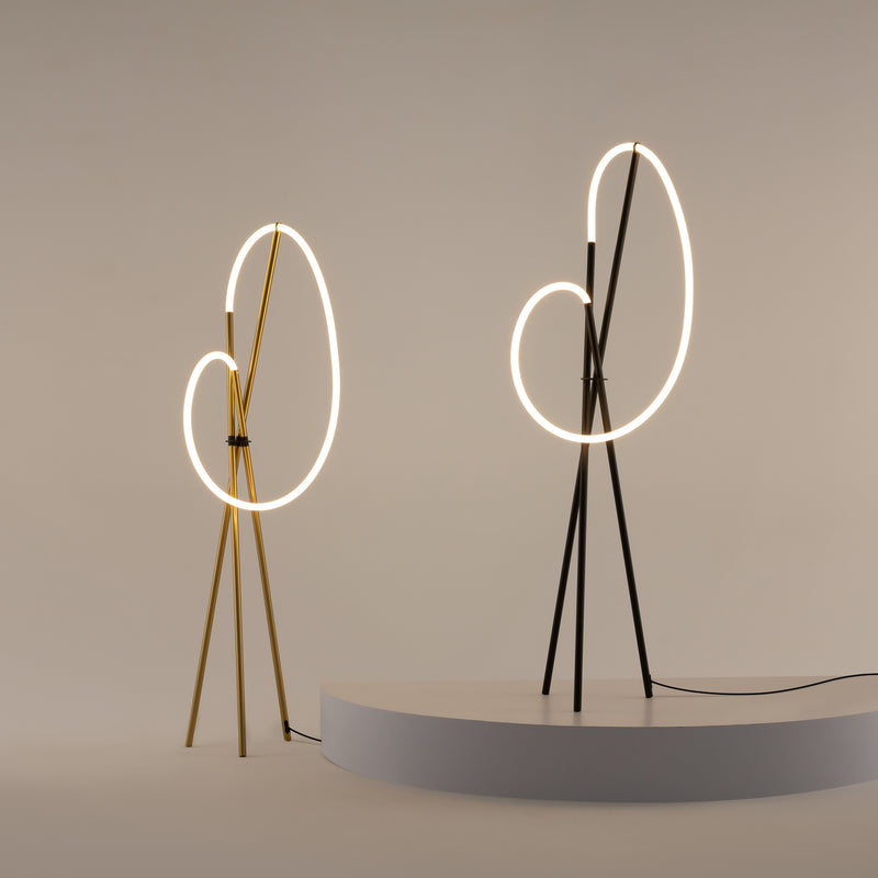 Lampadar Modern Negru