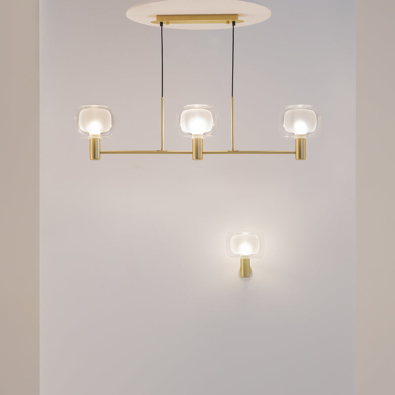 Lustra Living Maytoni Vision Auriu, 3XE14
